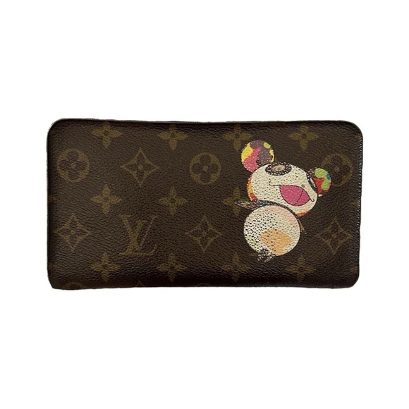 Louis Vuitton Handbags - Louis Vuitton Panda Monogram Zip Around Wallet Takashi Murakami Limited Edition